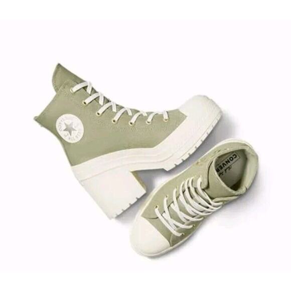 Converse Chuck 70 De Luxe Heel Hi Metal Rings Platform Women's 7.5 Men's 5.5 - Picture 3 of 13